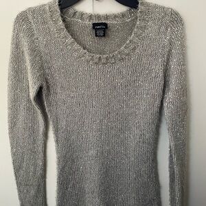 Rue21 Women's Metallic Gray Sweater
